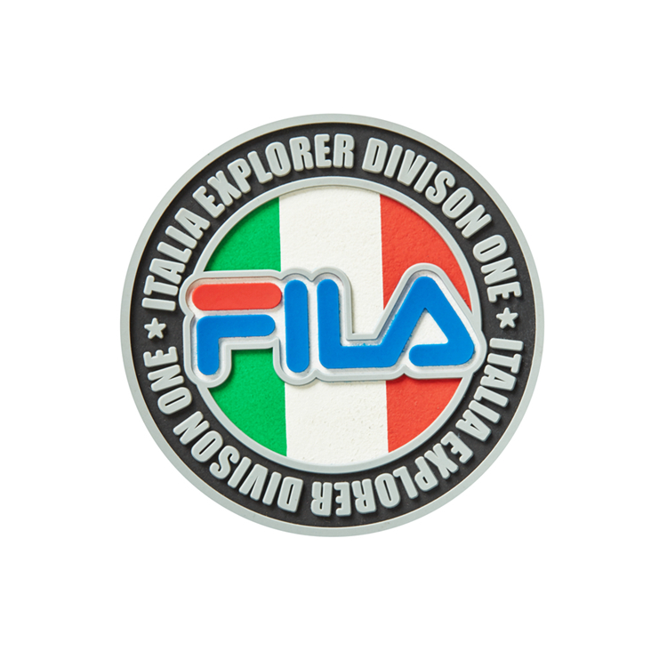 iron on a FILA badge